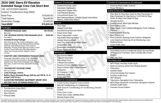 2026 GMC Sierra EV Elevation - Photo 39