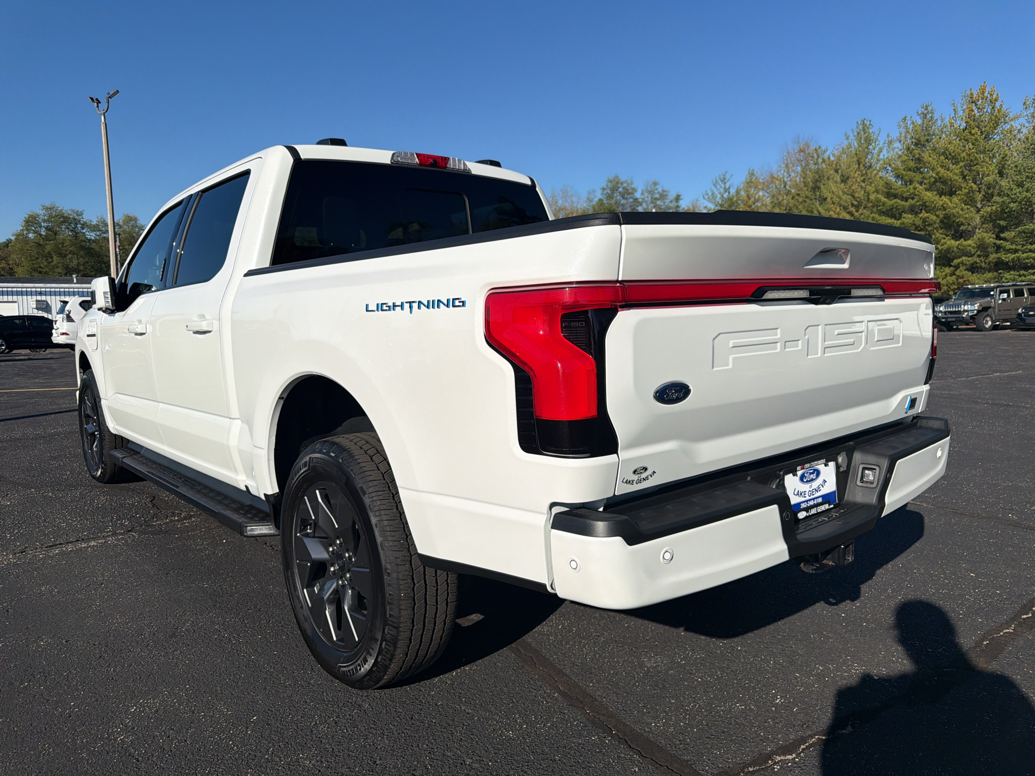 Used 2023 Ford F-150 Lightning Lariat with VIN 1FTVW1EVXPWG17265 for sale in Lake Geneva, WI