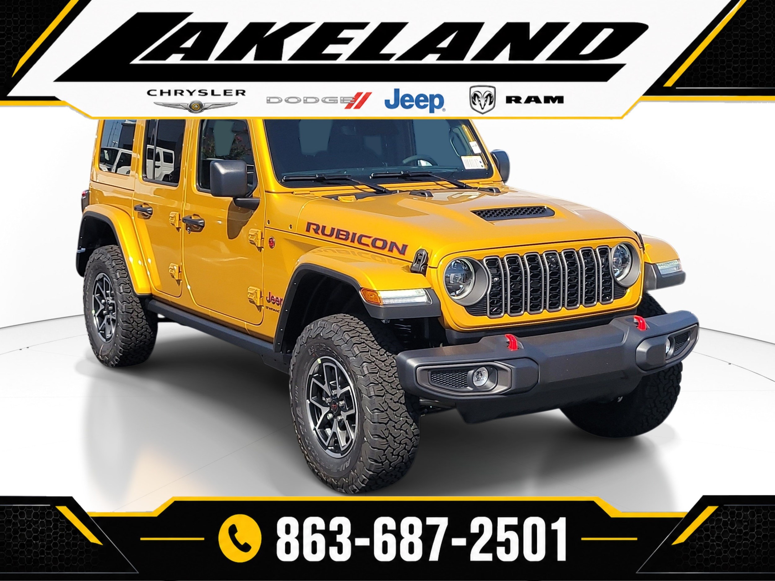 New Jeep Wrangler Rubicon for Sale Lakeland, Florida