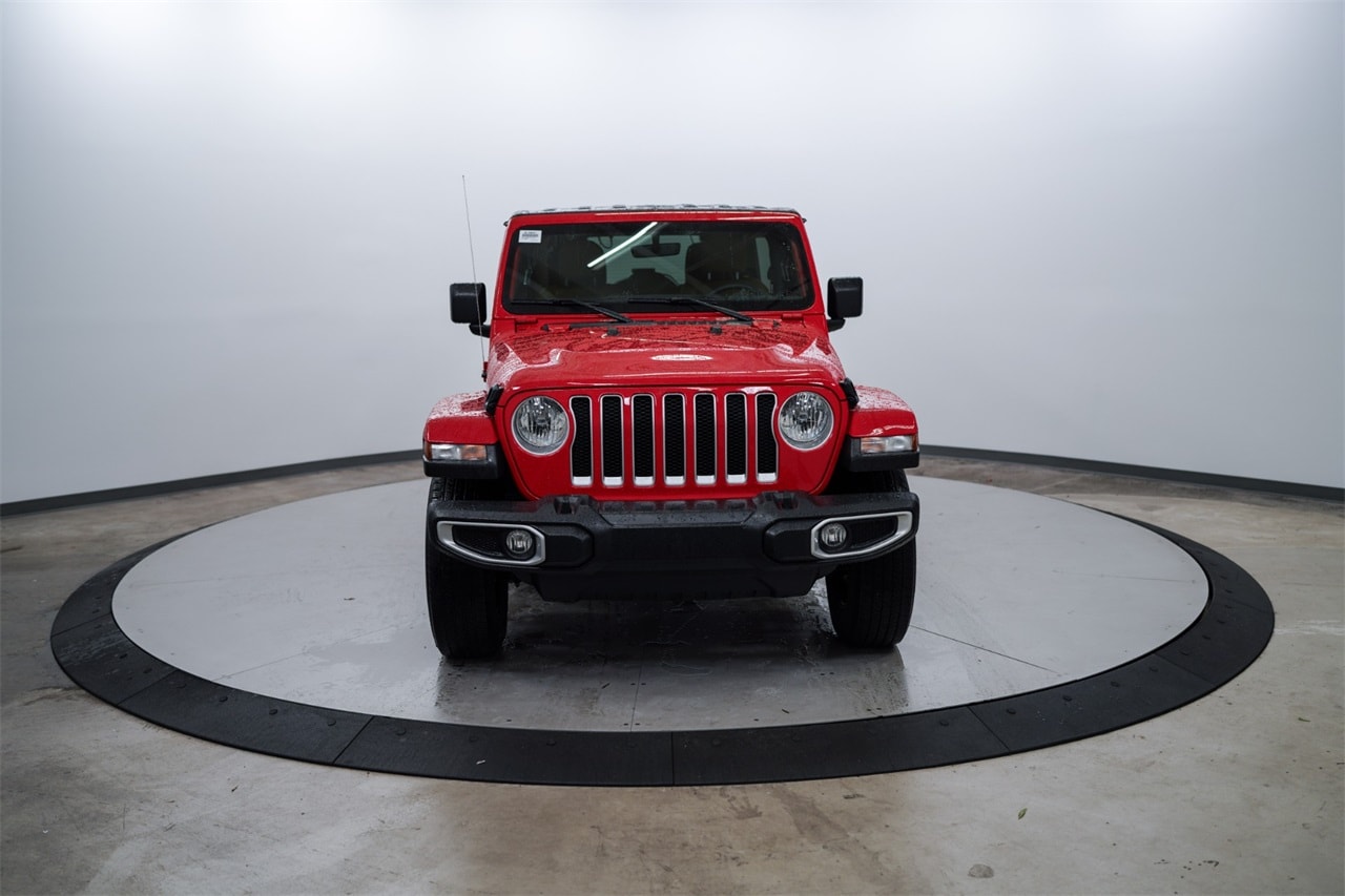 Used 2023 Jeep Wrangler 4-Door Sahara with VIN 1C4HJXEN4PW702679 for sale in Cornelius, NC