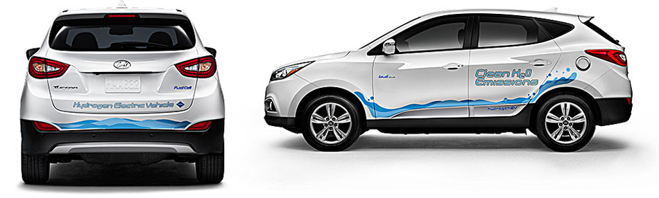 Hyundai Motors Commits to Hydrogen Fuel Cell Tech Tucson Fuel CEll Water Wrap