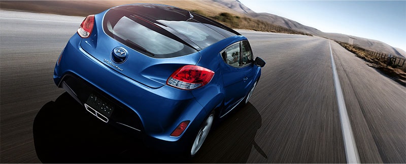 Meet the 2017 Veloster Blue Veloster Rear
