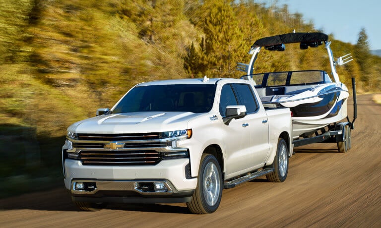2022 Chevy Silverado 1500 LTD exterior towing boat