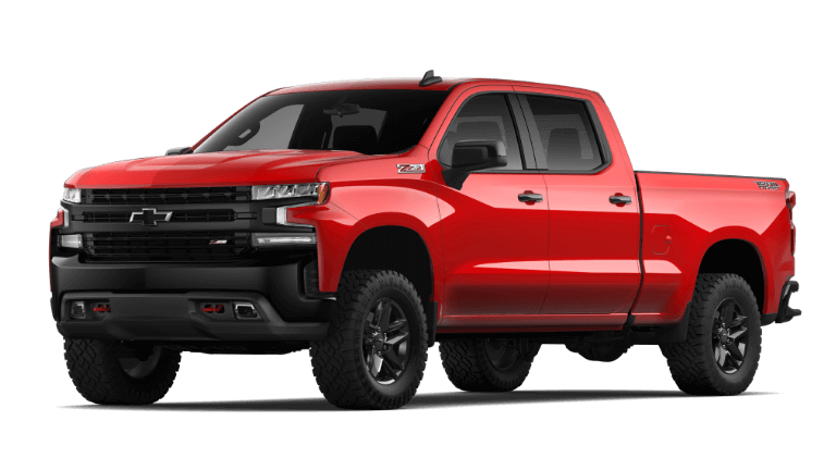 2022 Chevy Silverado 1500 LT Trail Boss in Red Hot exterior