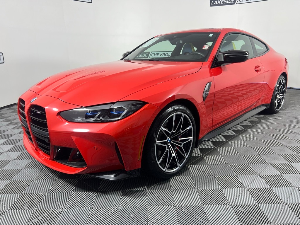 Used 2022 BMW M4 Coupe Base with VIN WBS53AZ01NCJ70968 for sale in Warsaw, IN