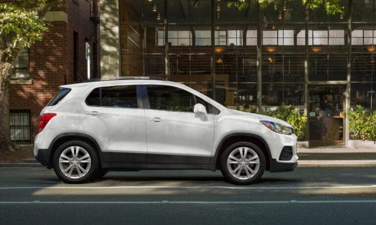 2021 Chevy Trax in white exterior