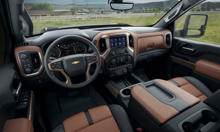 2022 Chevy Silverdo 2500 HD interior front seats