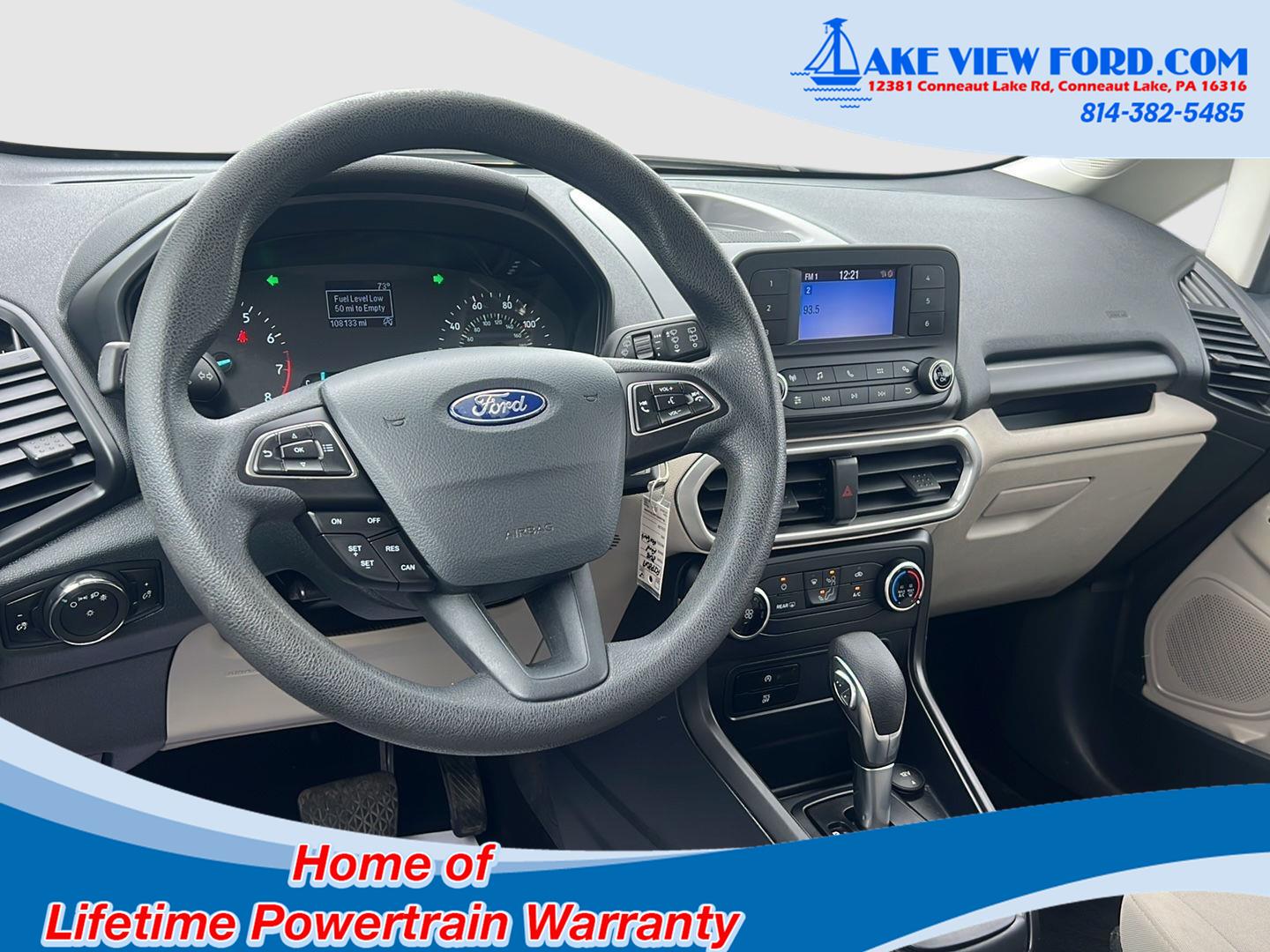 Used 2018 Ford Ecosport S with VIN MAJ6P1SL5JC219027 for sale in Conneaut Lake, PA