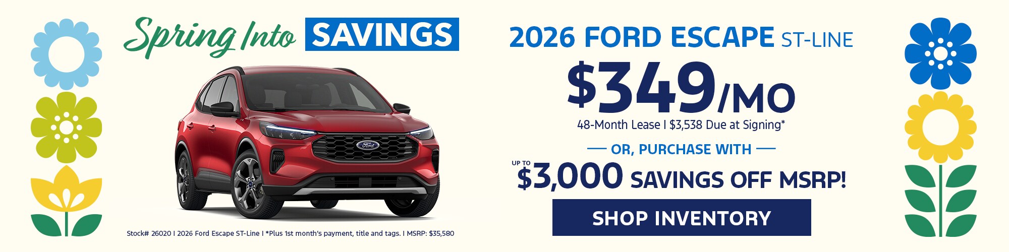 New 2026 Ford Escape ST-Line