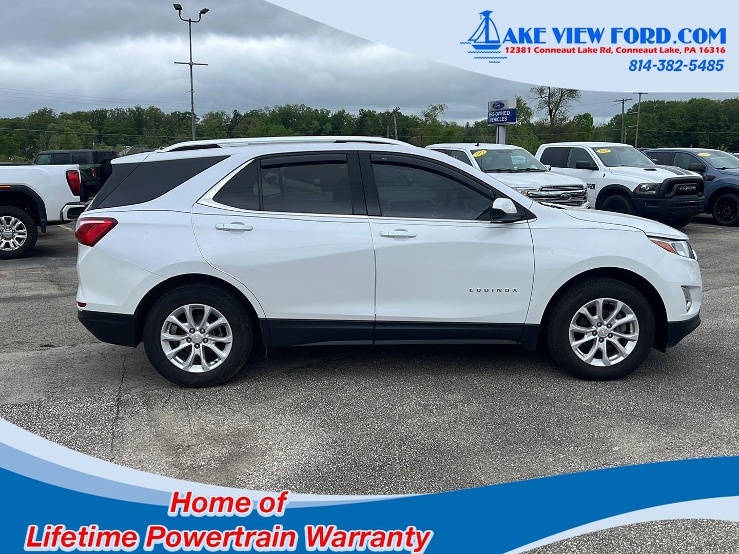 Used 2020 Chevrolet Equinox LT with VIN 3GNAXUEV1LL140147 for sale in Conneaut Lake, PA