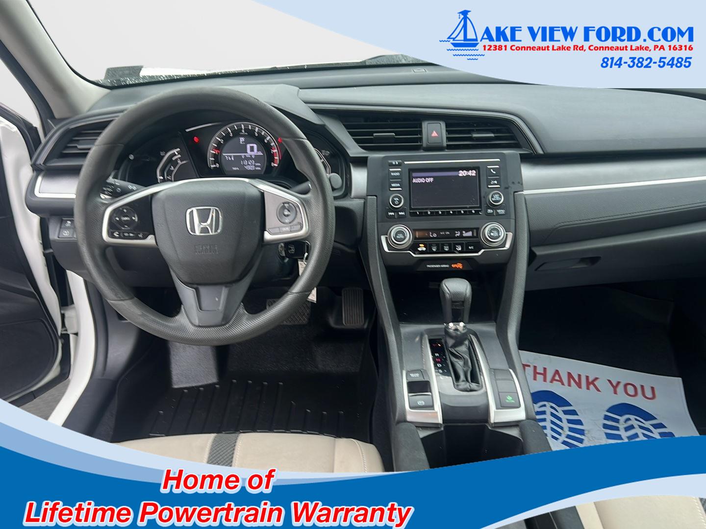 Used 2016 Honda Civic LX with VIN 2HGFC2F58GH504013 for sale in Conneaut Lake, PA