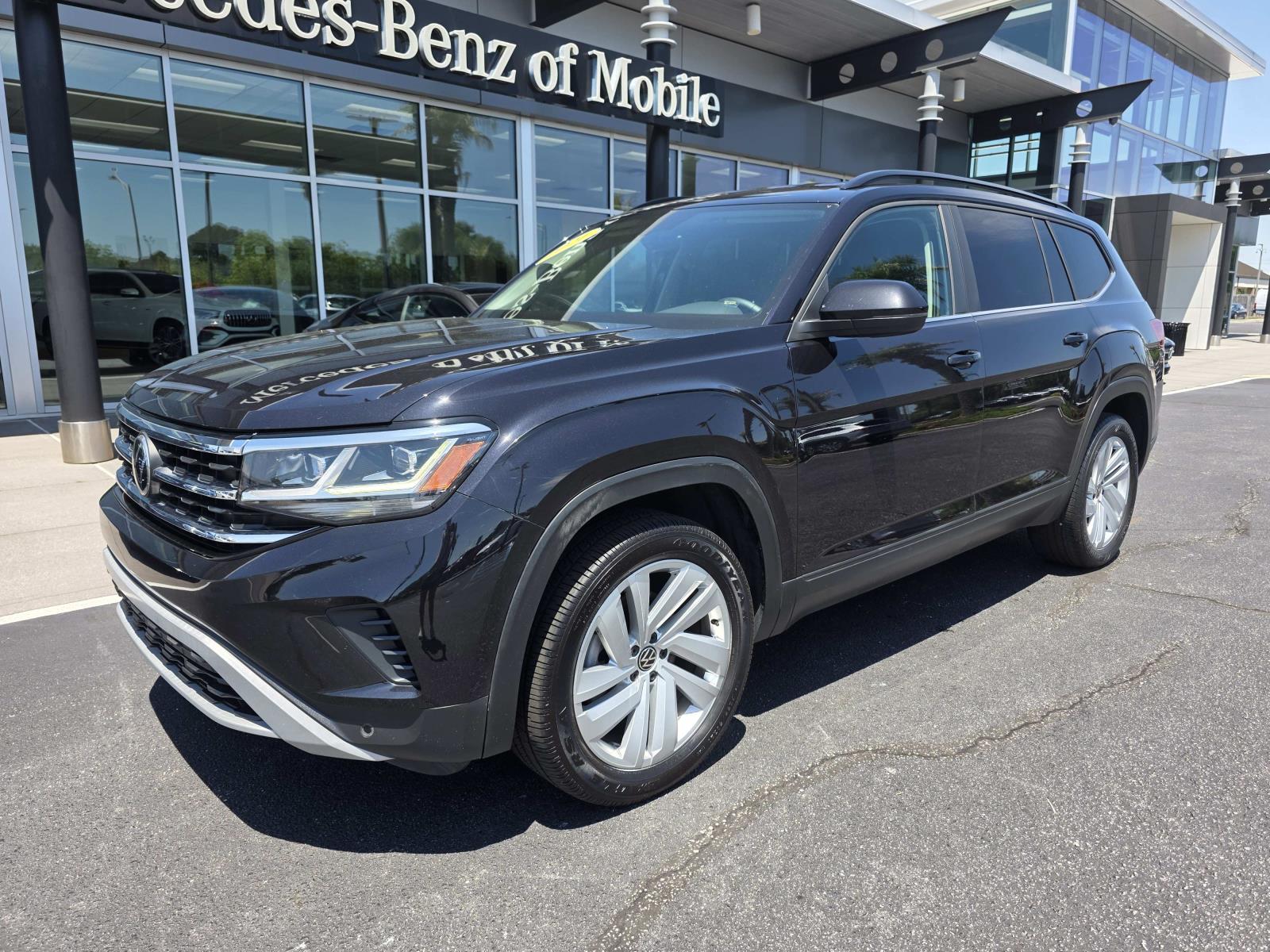 Used 2021 Volkswagen Atlas SE w/Tech with VIN 1V2WR2CA8MC596459 for sale in Kenner, LA