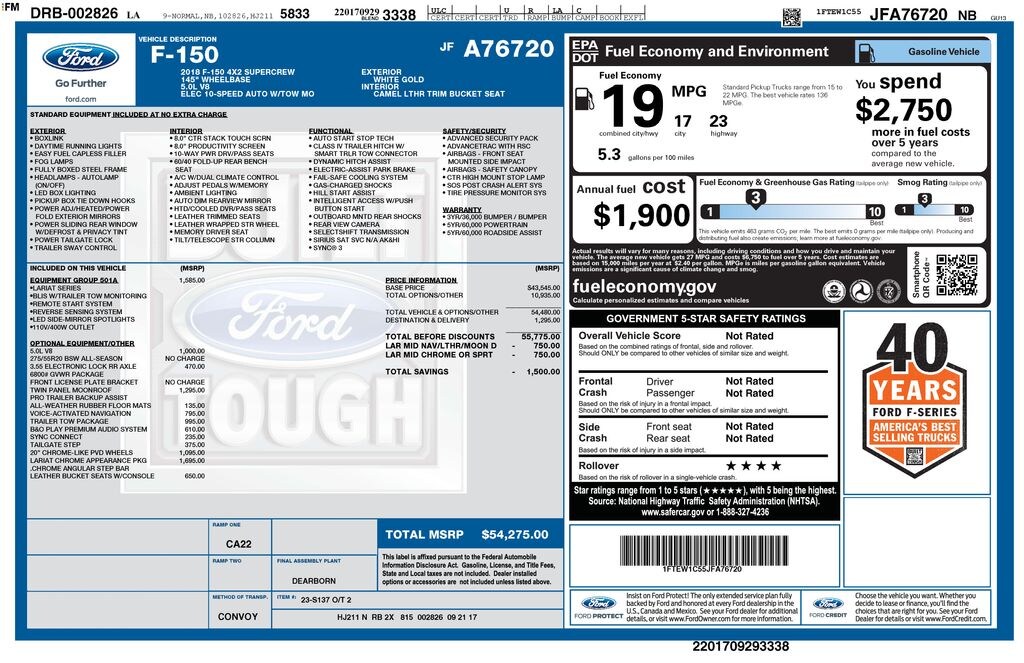 Used 2018 Ford F-150 Lariat Truck
