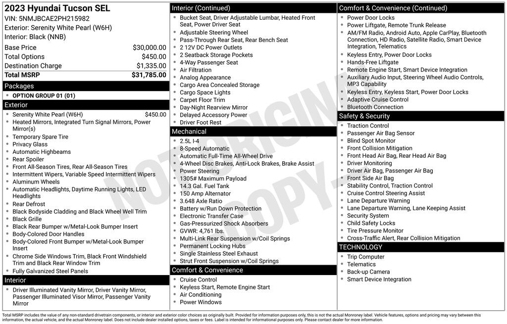 Used 2023 Hyundai Tucson SEL SUV