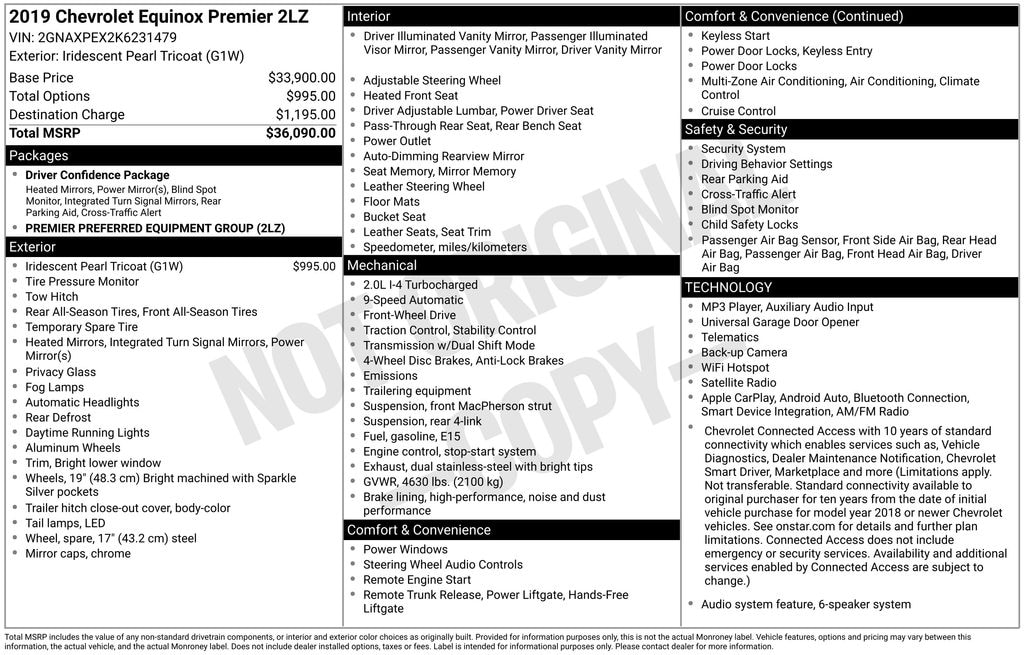 Used 2019 Chevrolet Equinox Premier SUV
