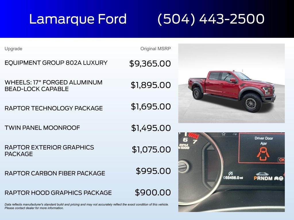 Used 2019 Ford F-150 Raptor Truck