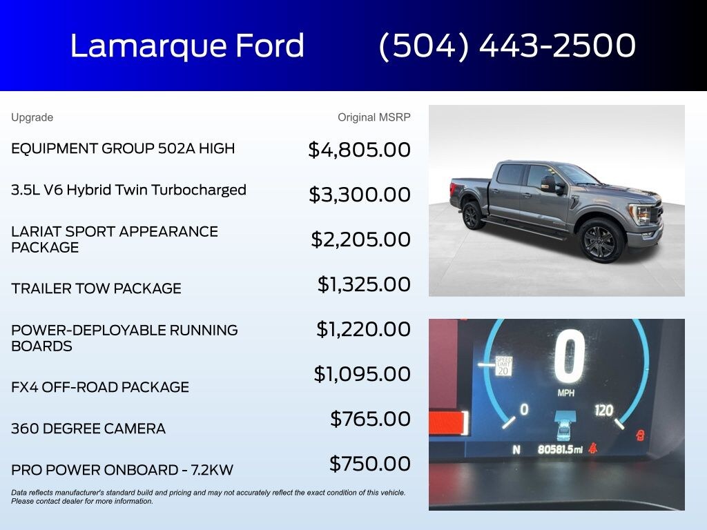 Used 2023 Ford F-150 Lariat Truck