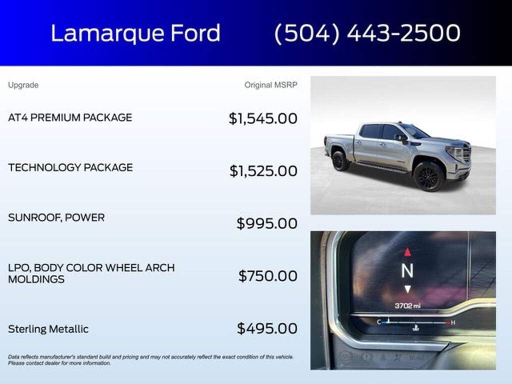 Used 2025 GMC Sierra 1500 AT4 Truck