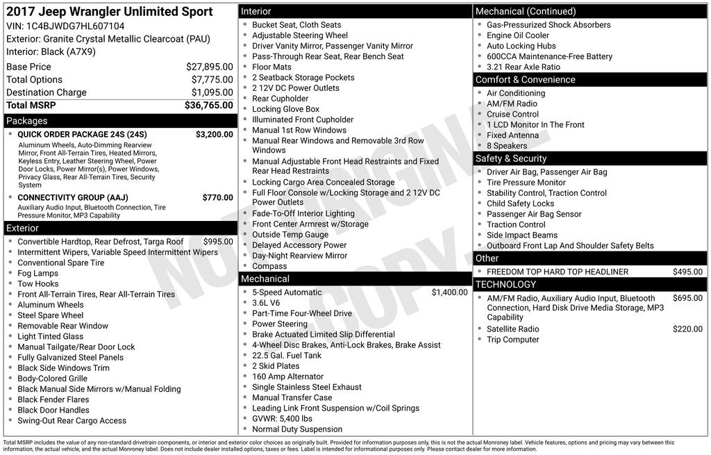 Used 2017 Jeep Wrangler Unlimited Sport SUV