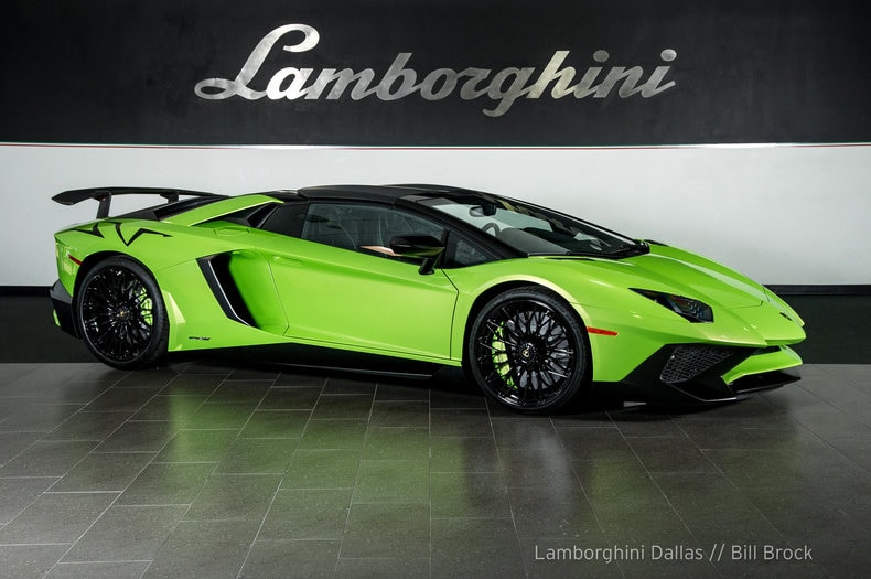 lime green aventador