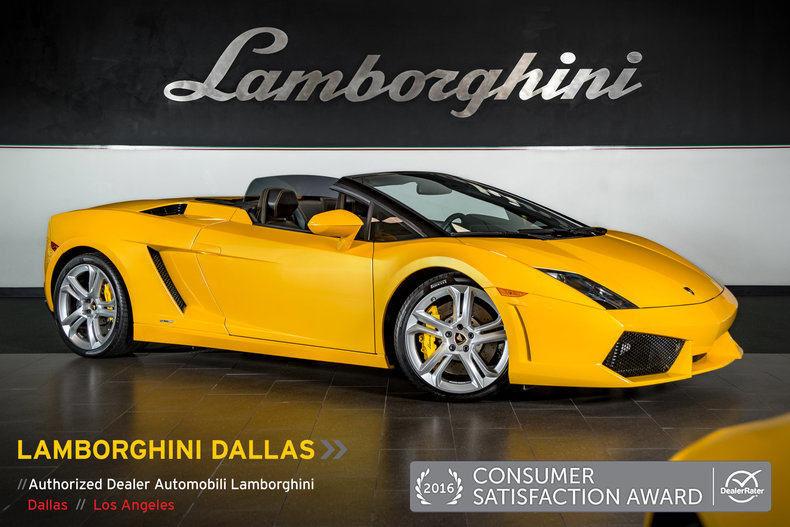 Used 2011 Lamborghini Gallardo 560-4 Spyder For Sale at LAMBORGHINI DALLAS  | VIN: ZHWGU6AU5BLA10235