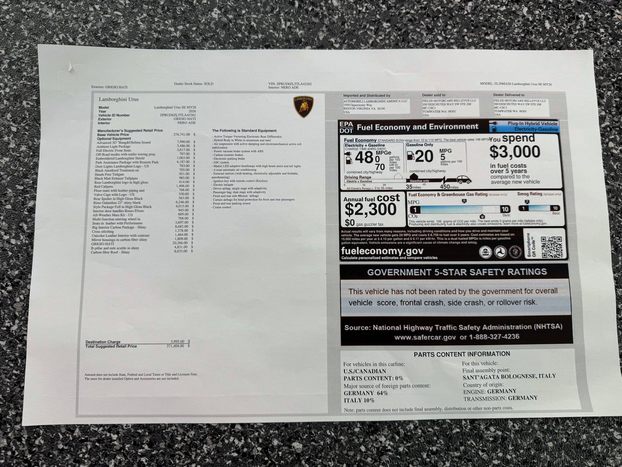 2026 Lamborghini Urus SE - Photo 50