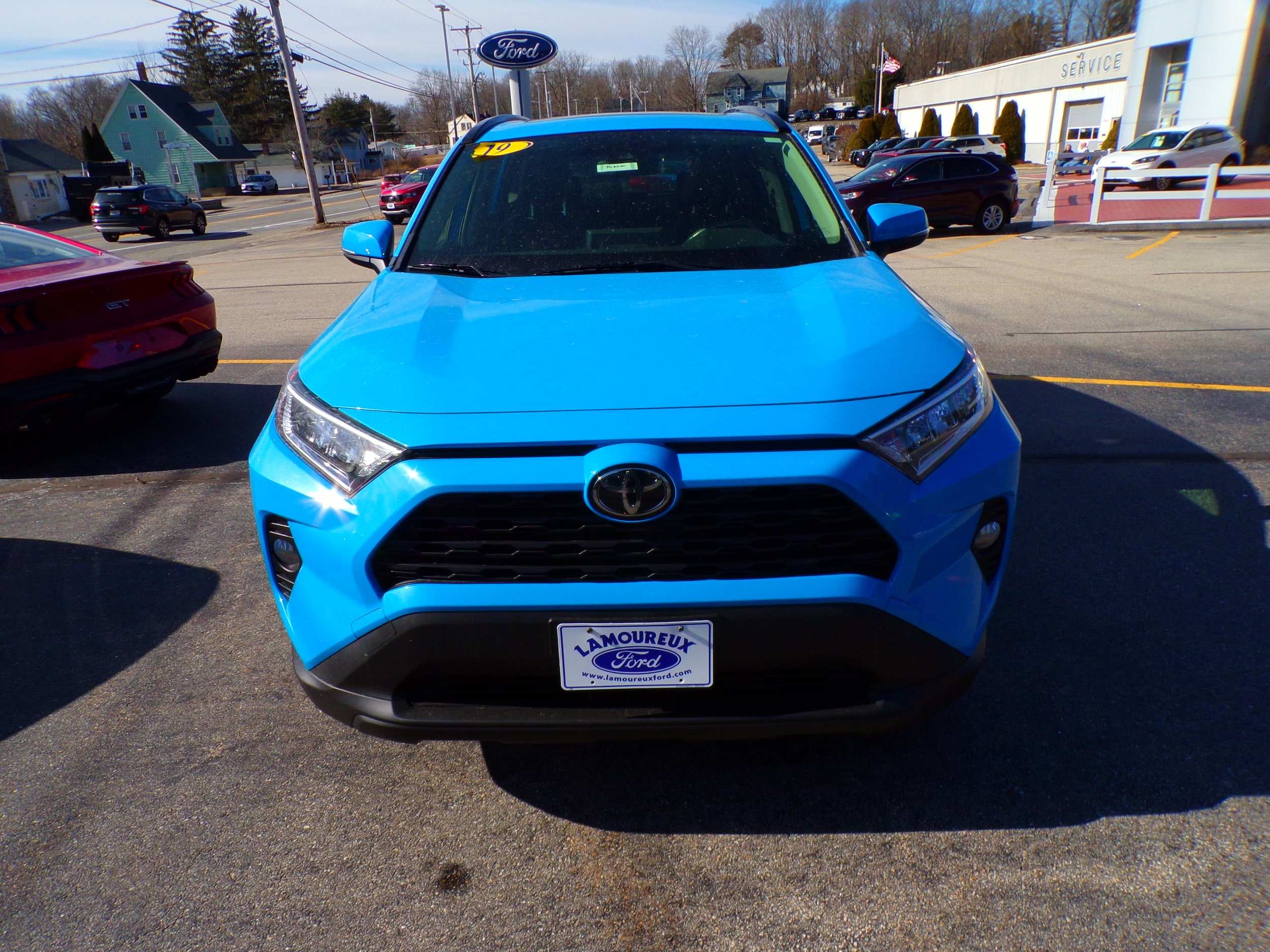 Used 2019 Toyota RAV4 XLE Premium with VIN JTMA1RFV7KD029158 for sale in East Brookfield, MA