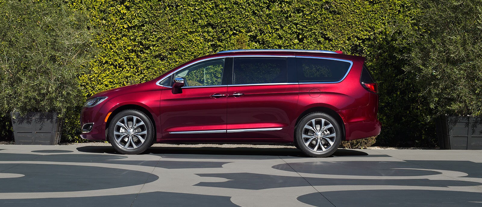 Red Pacifica Side Exterior Red Pacifica Side Exterior