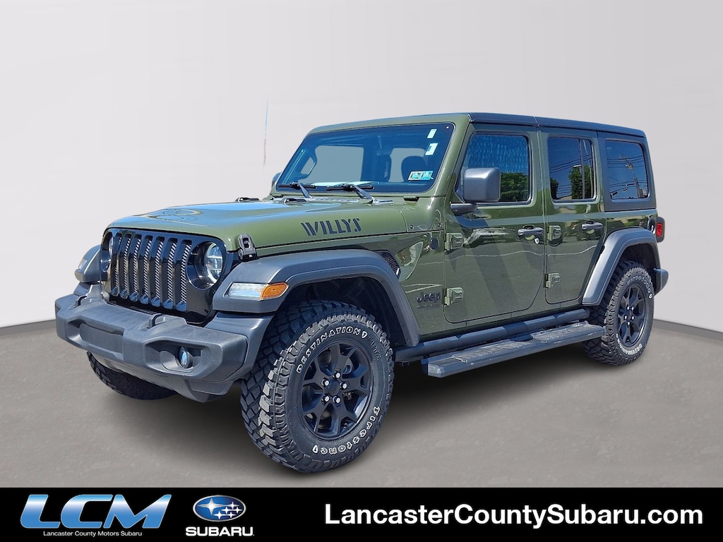 Used 2020 Jeep Wrangler Unlimited Willys 4x4 Sport Utility