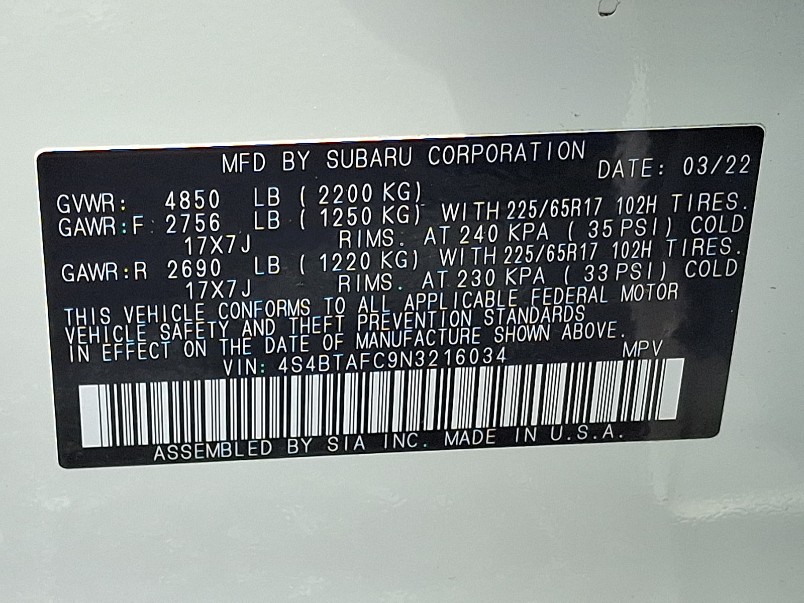2022 Subaru Outback Premium - Photo 26