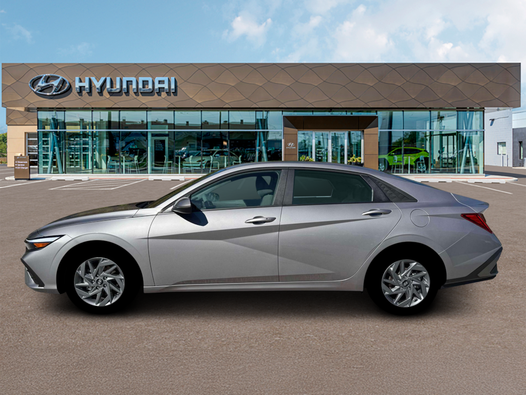New 2026 Hyundai Elantra Hybrid Blue Sedan