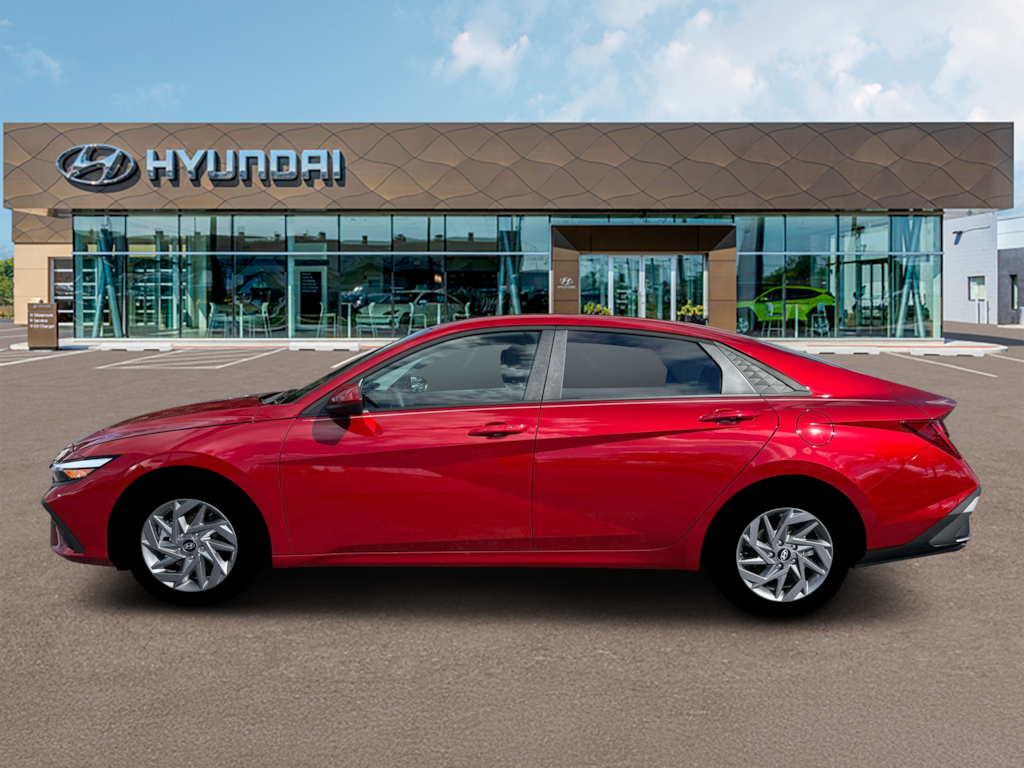 New 2026 Hyundai Elantra Hybrid Blue Sedan