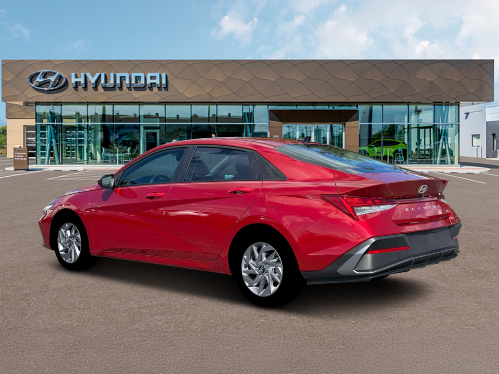 New 2026 Hyundai Elantra Hybrid Blue Sedan