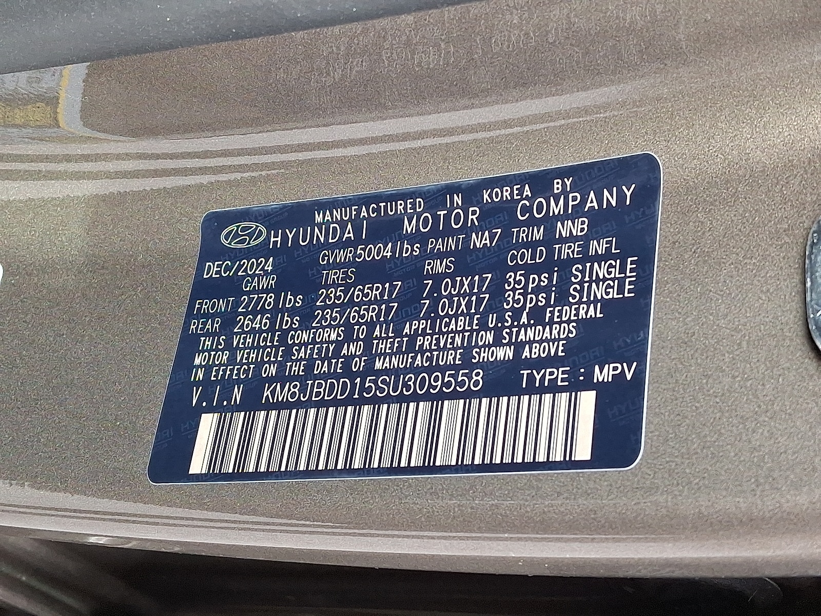 2025 Hyundai Tucson Blue - Photo 18