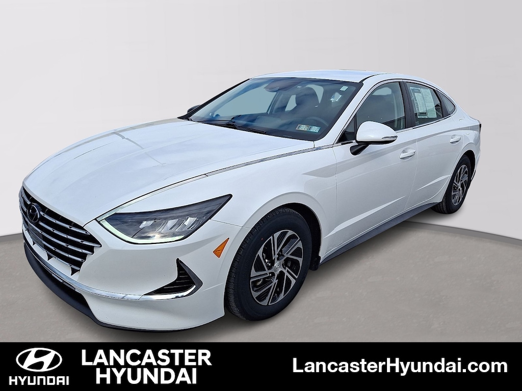 Used 2022 Hyundai Sonata Hybrid Blue Sedan