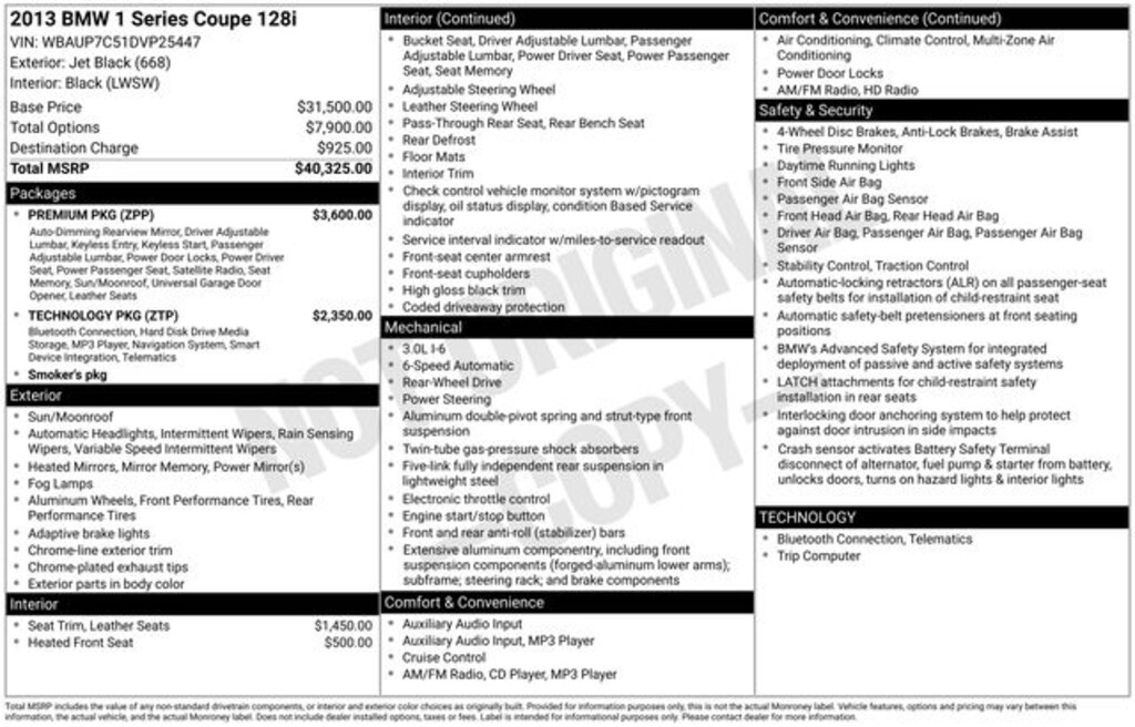 Used 2013 BMW 1 Series 128i Coupe