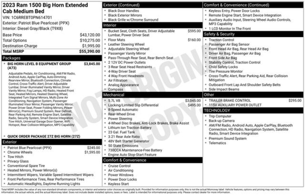 Used 2023 Ram 1500 Big Horn/Lone Star Truck