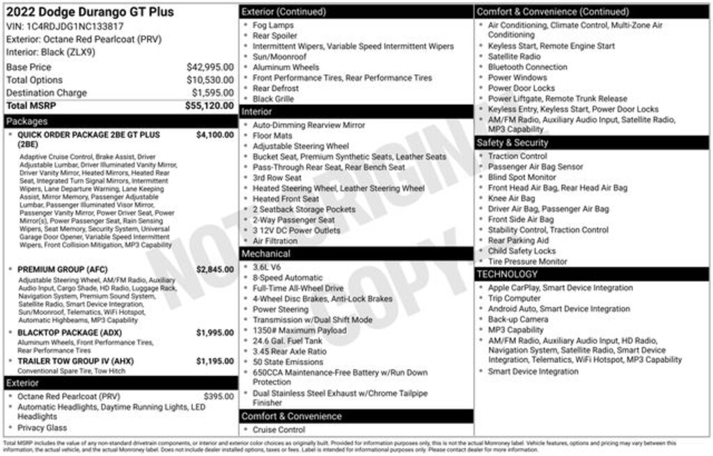 Used 2022 Dodge Durango GT Plus SUV