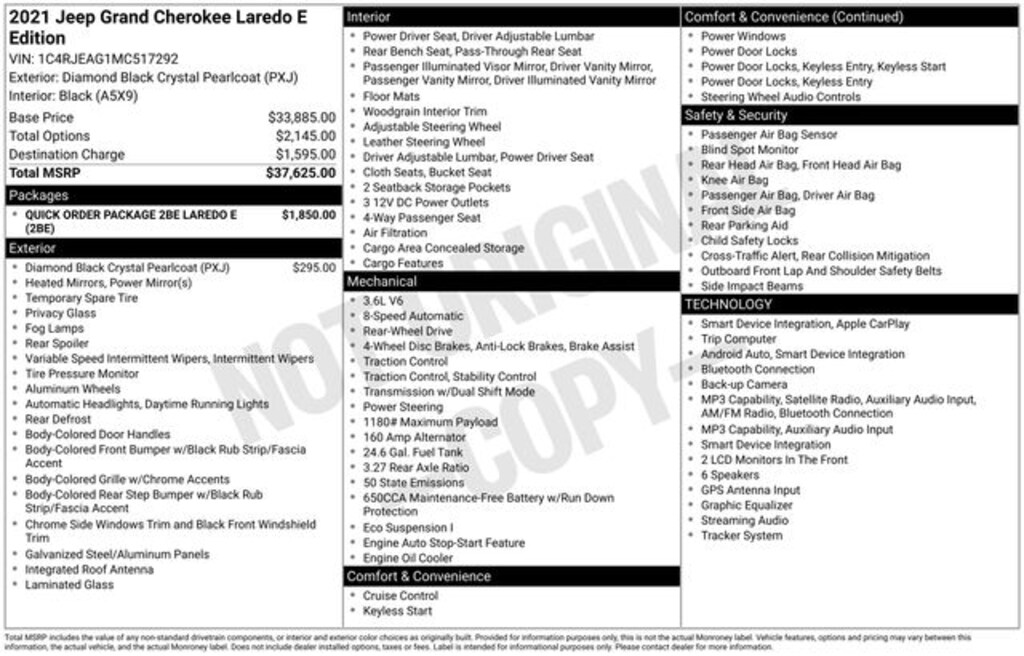 Used 2021 Jeep Grand Cherokee Laredo E SUV