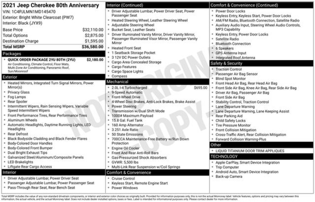 Used 2021 Jeep Cherokee Latitude Lux SUV