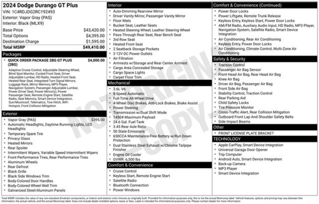 Used 2024 Dodge Durango GT Plus SUV