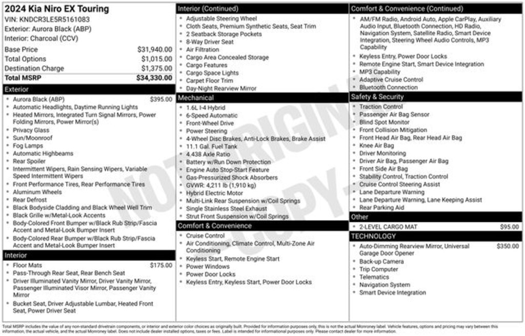 Used 2024 Kia Niro EX Touring SUV