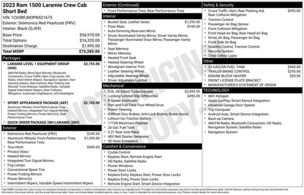 Used 2023 Ram 1500 Laramie Truck