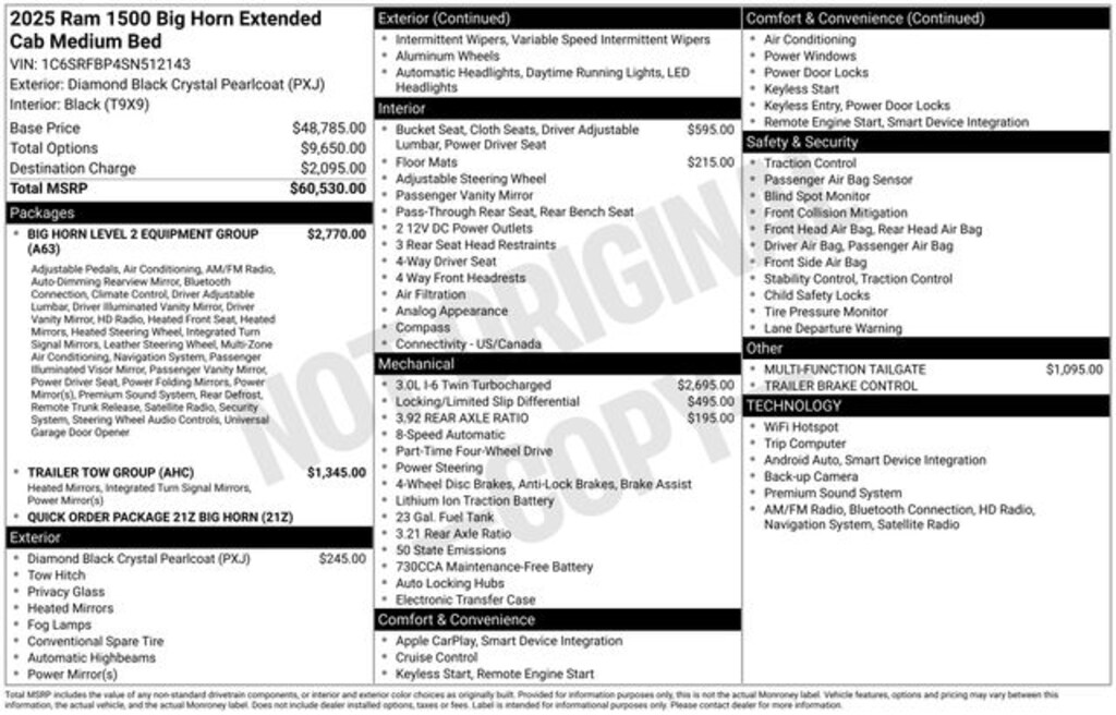 Used 2025 Ram 1500 Big Horn/Lone Star Truck