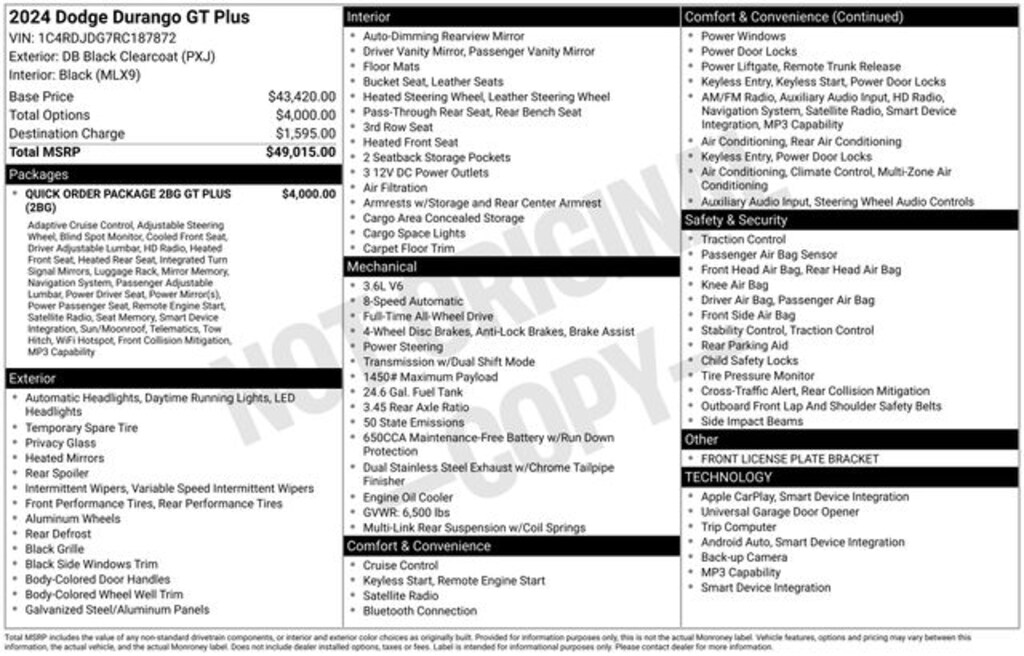 Used 2024 Dodge Durango GT Plus SUV