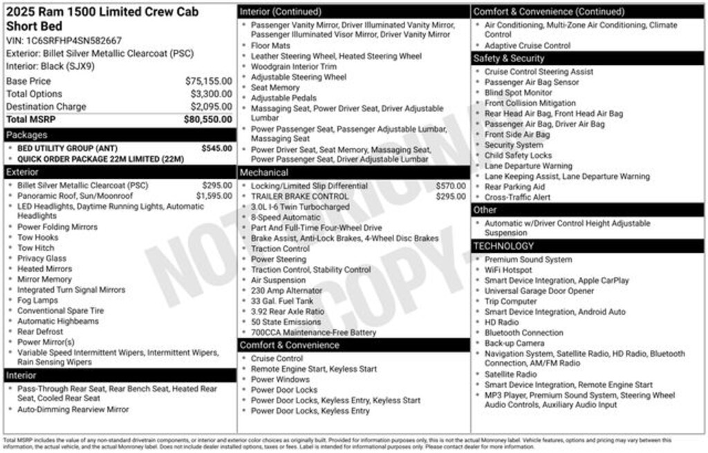 Used 2025 Ram 1500 Limited Truck