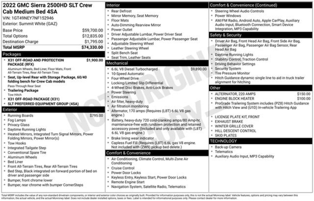 Used 2022 GMC Sierra 2500HD SLT Truck