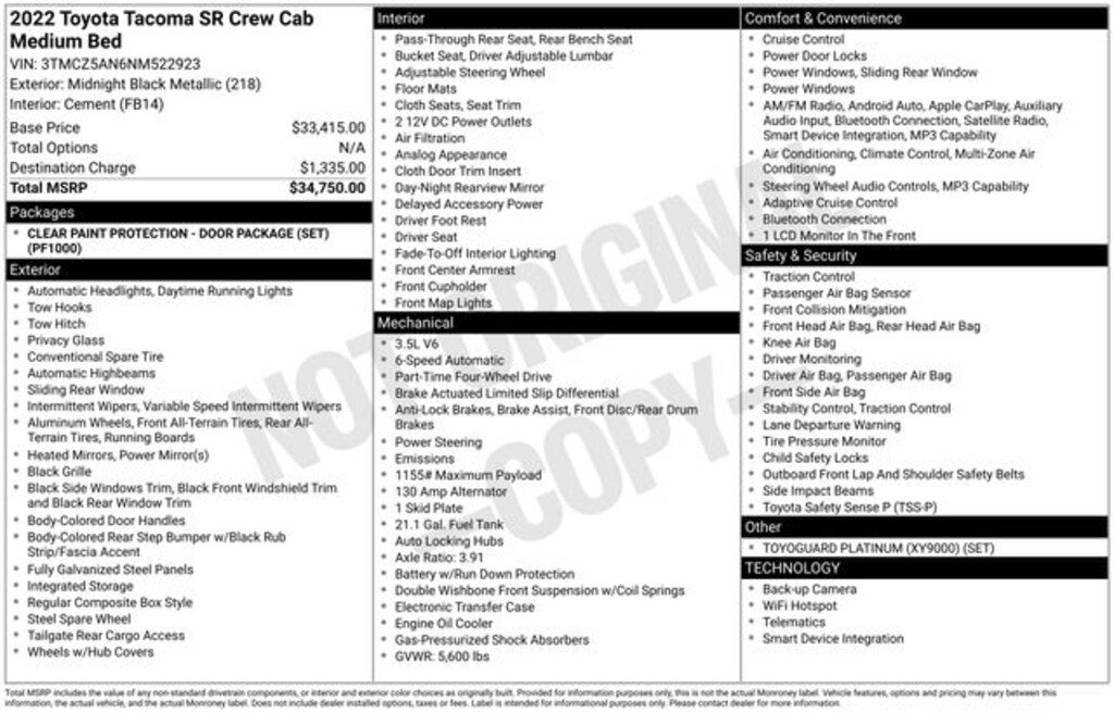 Used 2022 Toyota Tacoma Truck
