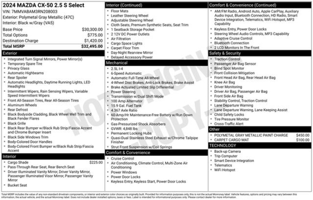 Used 2024 Mazda CX-50 2.5 S Select Package SUV