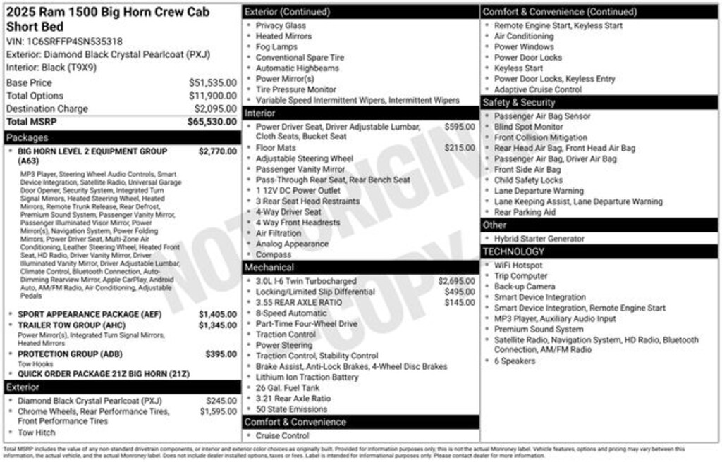 Used 2025 Ram 1500 Big Horn/Lone Star Truck